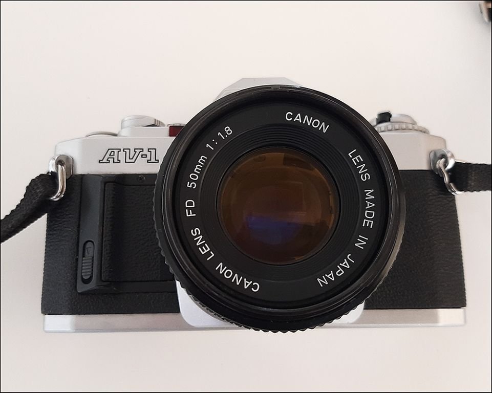 35mm Canon AV-1 Film Camera Kit - Shop 1427 - Fashionably Antique