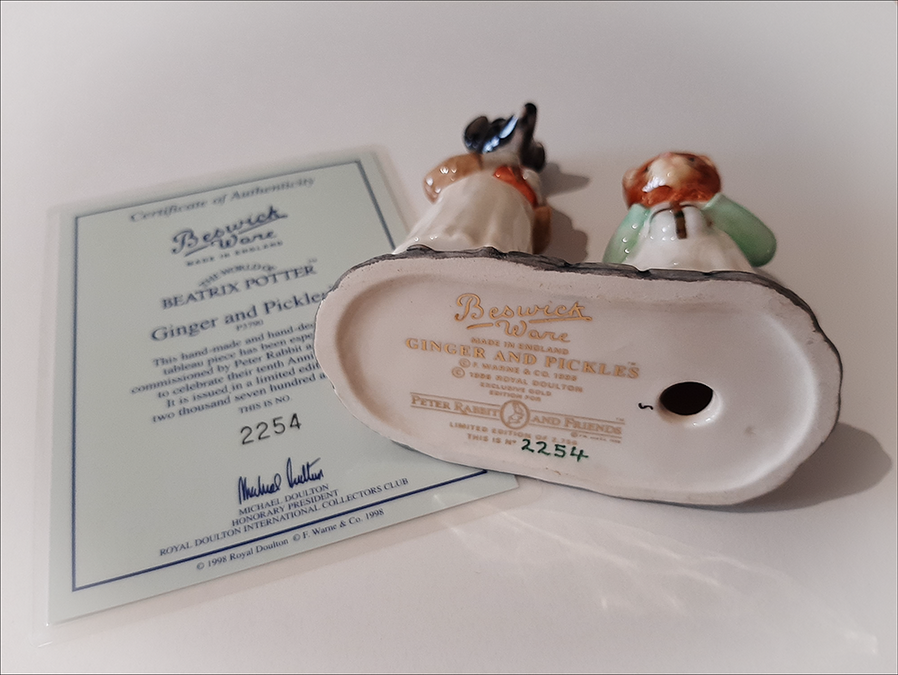 BESWICK - Ginger and Pickles - A Beatrix Potter Tableau - Shop